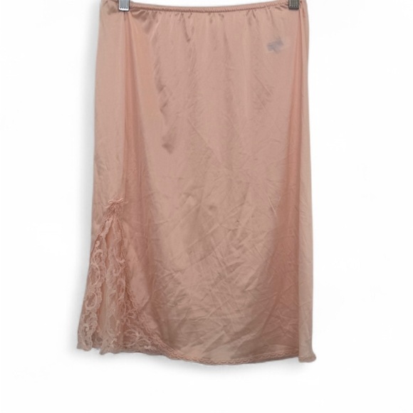 Vintage Maidenform Peach Lace Slip Skirt size medium - Picture 1 of 2